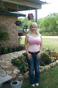 inexperienced plumper with gigantic fake tits!